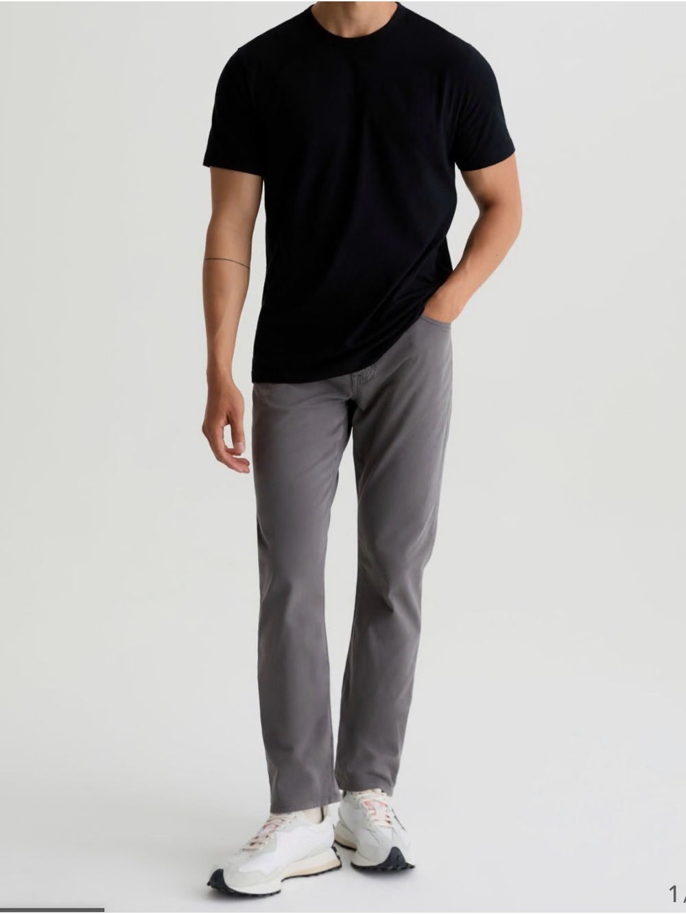 Men's Straight Fit Grey Jeans